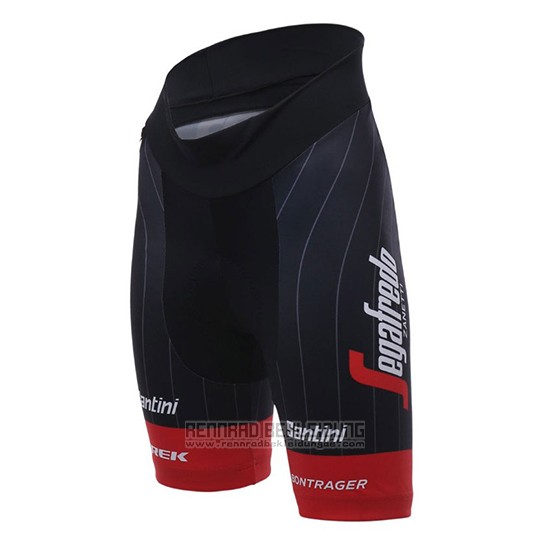 2018 Fahrradbekleidung Frau Trek Segafredo Rot Trikot Kurzarm und Tragerhose